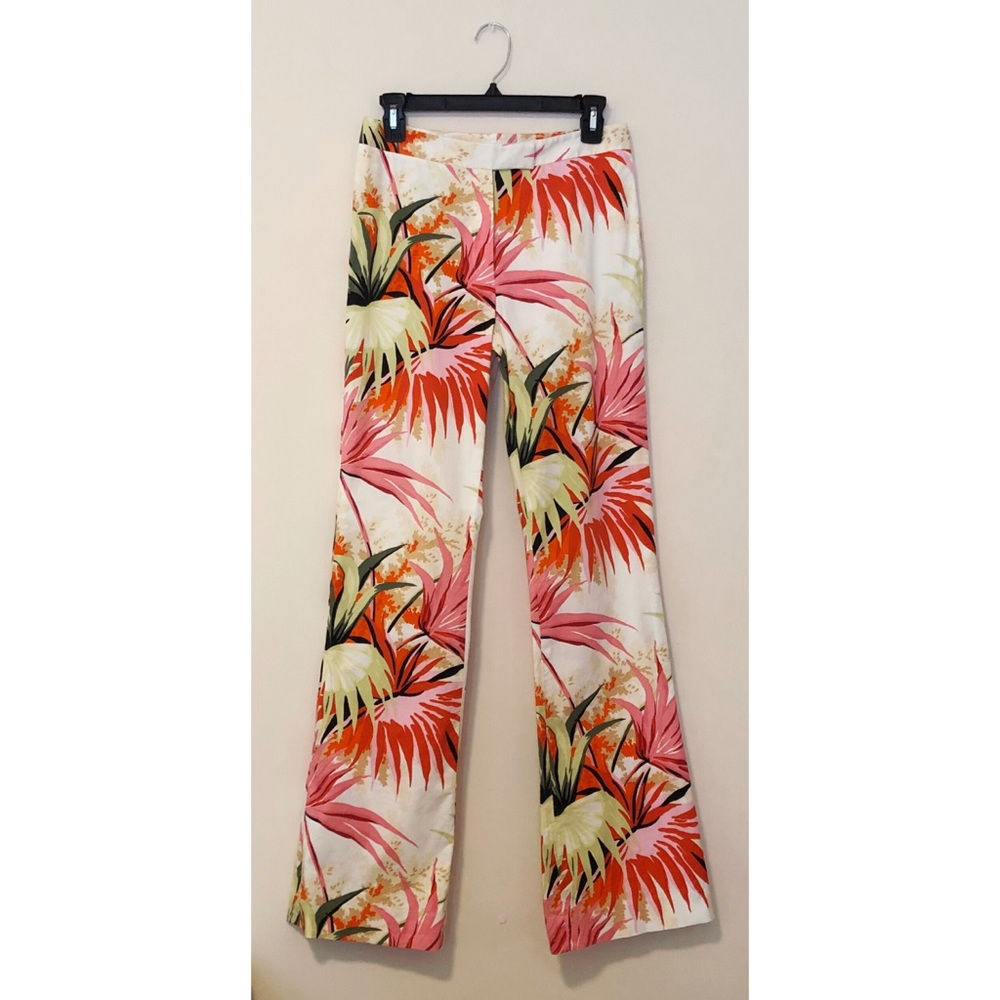 Etcetera Palm Print Flare Pants